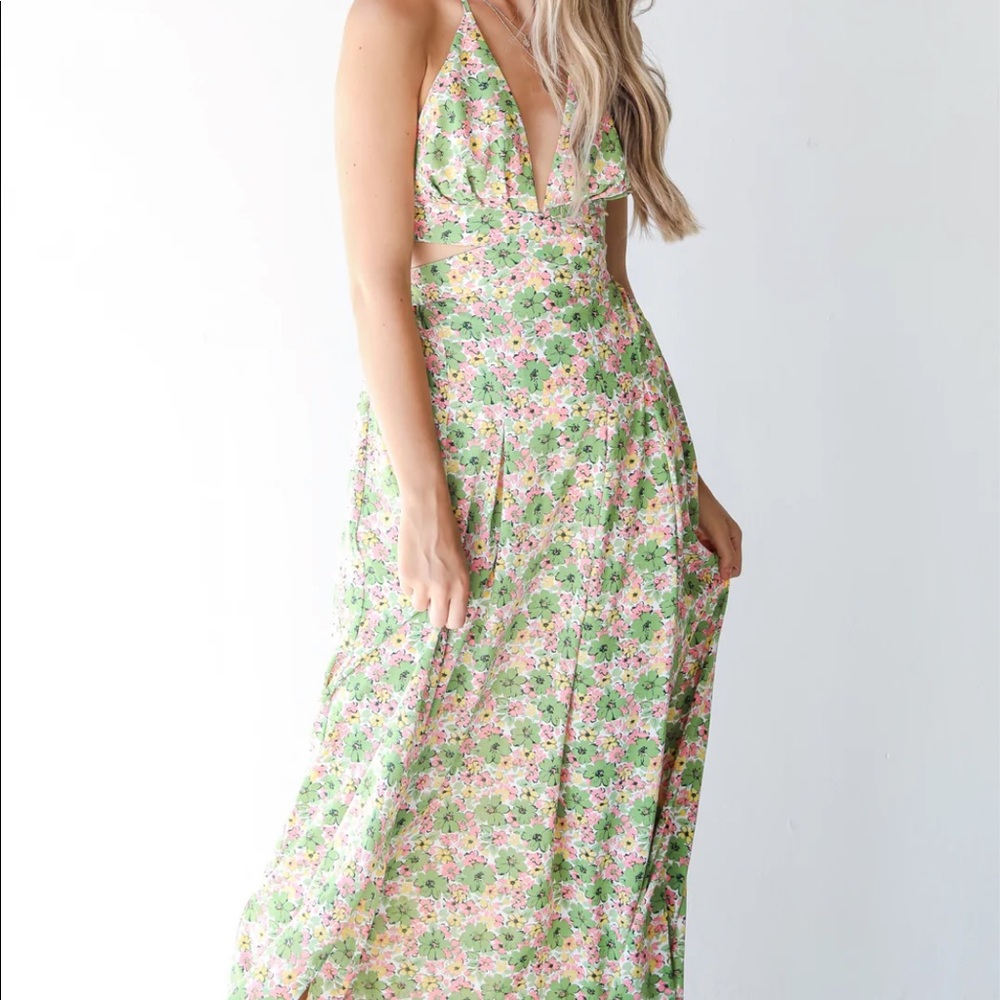 Catching Rays Floral Maxi